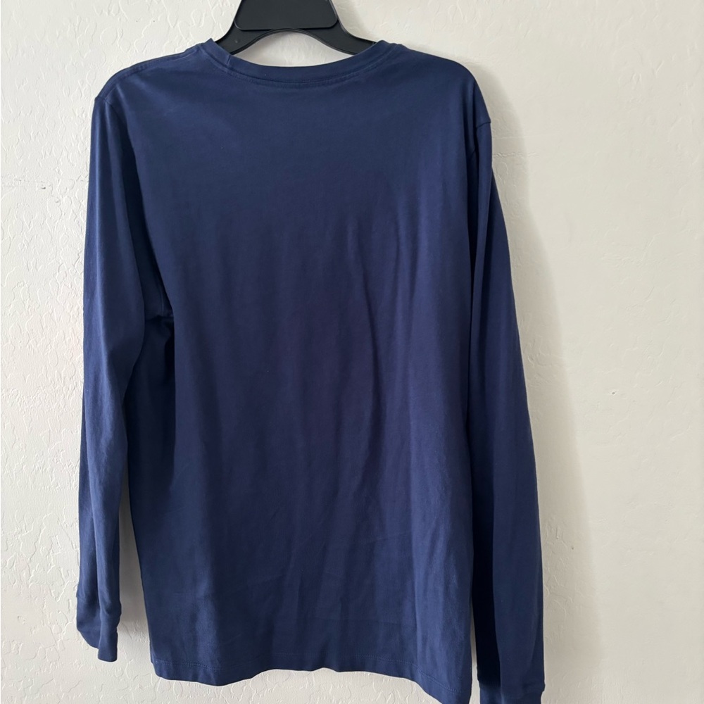 Nike Blue Long Sleeve Tee with Graphic Design - Picture 3 of 6